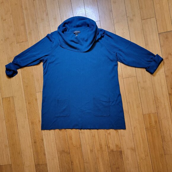 3X INC Crystal-Teal Rib Knit Sweater - Picture 4 of 4